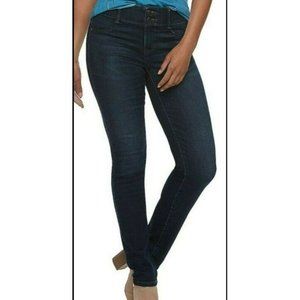 New Womens APT.9 Tummy Control Midrise Straight Leg Jeans Size 14S